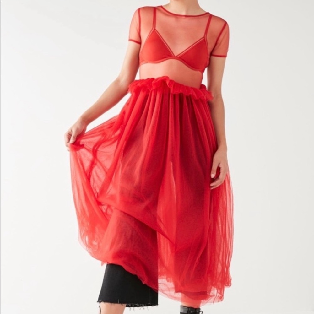 NICOPANDA Sheer Maxi Dress